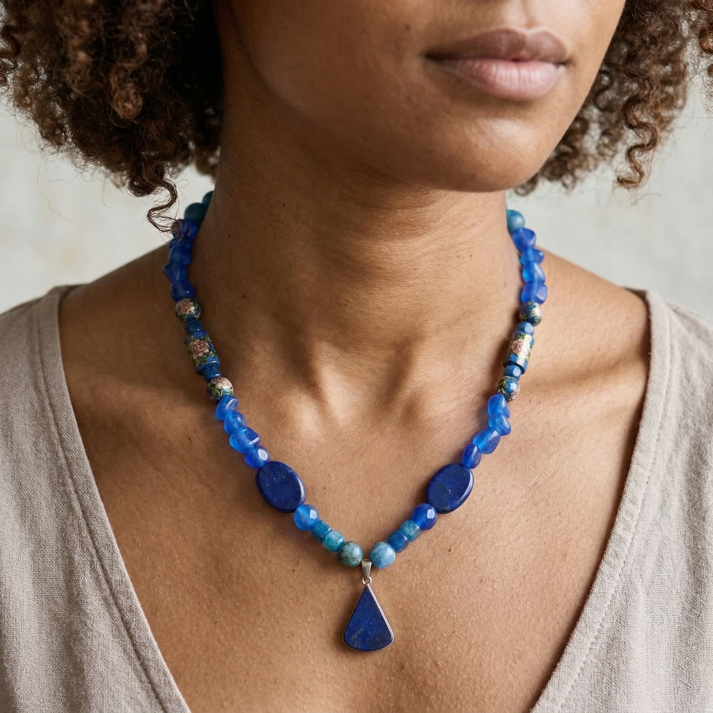 Collana Boho Luxe con Gemme